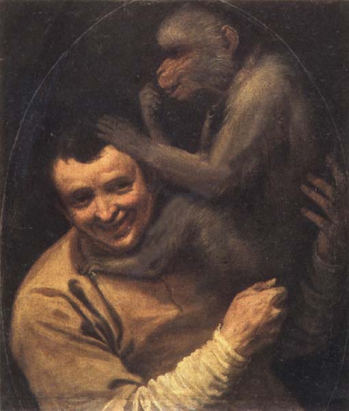Portrait of a Young Man with a Monkey
